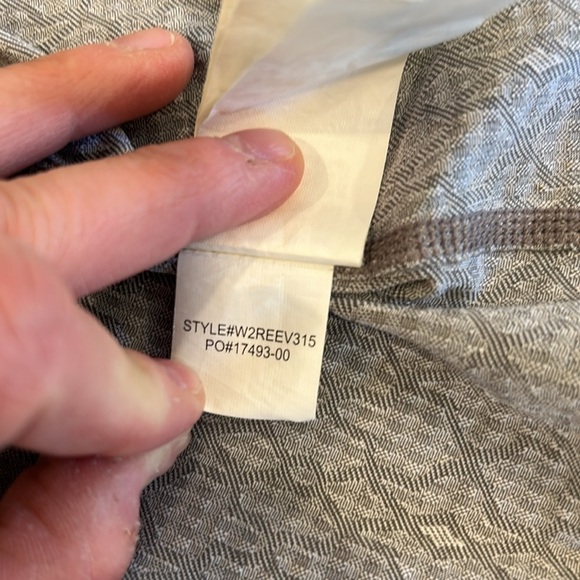Prana Reeve Jacket Womens Small Silver Jacquard Stretch Yoga Hiking Running - Picture 14 of 17